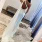 White One Shoulder Cut Out Mermaid Prom Dress,DP1027