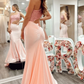 Pink One Shoulder Sequined Mermaid Prom Dress Evening Party Dress,DP1030