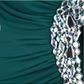 Green One Shoulder Backless Beading Long Prom Dress Evening Party Dress,DP1082