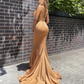 Spaghetti Straps Long Mermaid Prom Dresses Wedding Guest Dresses,DP1233