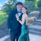 Emerald Green Backless Sequined Long Prom Dress with Slit,DP1355