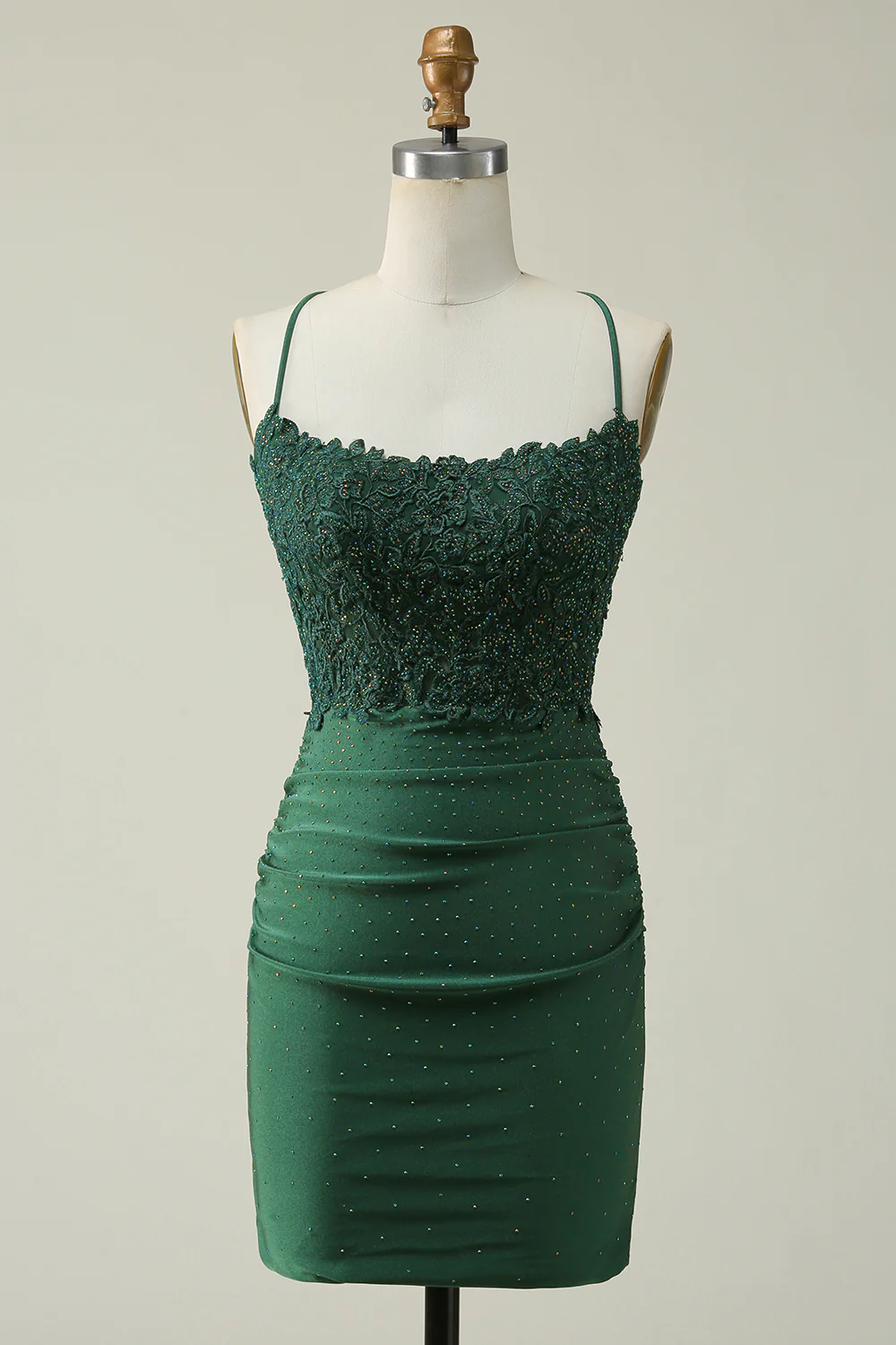 Dark Green Beading Homecoming Dress Cocktail Dress,DP1519