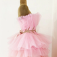 A-Line Strapless Layers Tulle Cute Cake Dress Formal Evening Gown,DP1542