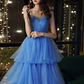 Blue Sweetheart Strapless Formal Graduation Dress Sweet 16 Dress,DP1626