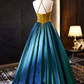 Elegant Halter Neck A-Line Retro Long Prom Dress Evening Party Dress,DP1654