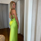 Green Straps Backless Party Dress Wedding Guest Dress,DP1676