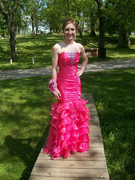 Hot Pink Strapless Mermaid Formal Party Dress Evening Gown,DP1681