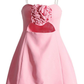 Pink Strapless Cut Out Sweet Short Party Dress Homecomig Dress,DP1691