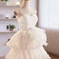 White Tulle Sweetheart Short Prom Dress Cute Homecoming Dress,DP1736