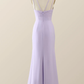 Sage Green Chiffon Pleated Long Party Dress Bridesmaid Dress,DP1814