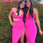 Fuchsia Strapless Mermaid Long Party Dress Wedding Guest Dress,DP1909