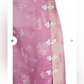 Pink Satin Spaghetti Straps Printed Long Party Dress with Slit,DP1944