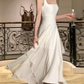 Fairy Ivory A-Line Straps Square Neck Long Party Dress,DP1983