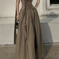 Chic Strapless A-Line Chiffon Elegant Long Party Dress,DP1993