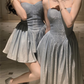 Shiny Sweetheart Spaghetti Straps A-Line Elegant Party Dress, DP2042