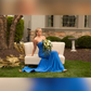 Royal Blue Strapless Elegant Long Prom Dress with Slit, DP2103