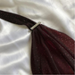 Burgundy V Neck Halter Shiny Vintage Long Prom Dress, DP2118