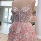 Lavender Short Prom Dress Sequined Multi-Layers Tulle Homecoming Dress, DP2164