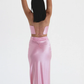 Light Pink Straps Sweetheart Satin Elegant Party Dress, DP2338