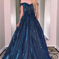 A-Line Sweetheart Formal Evening Dresses Long Off Shoulder Prom Dresses,DP328