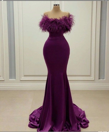 Purple Floor Length Prom Dress Dinner Dress Sleeveless Evening Gown,DP332