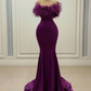 Purple Floor Length Prom Dress Dinner Dress Sleeveless Evening Gown,DP332