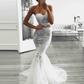 Two Piece White Prom Dresses Sweetheart Sweep Lace Train Prom Dress,DP404