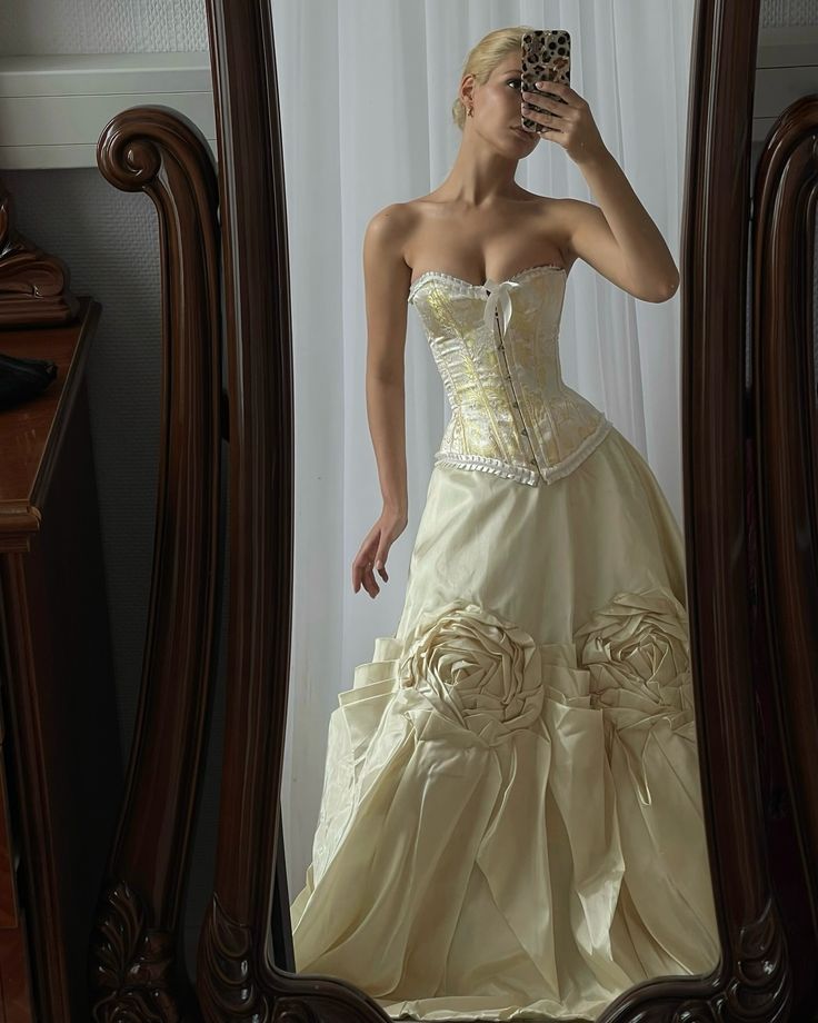 Elegant Sweetheart A-Line Ivory Corset Long Prom Gown, DP4056