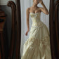 Elegant Sweetheart A-Line Ivory Corset Long Prom Gown, DP4056