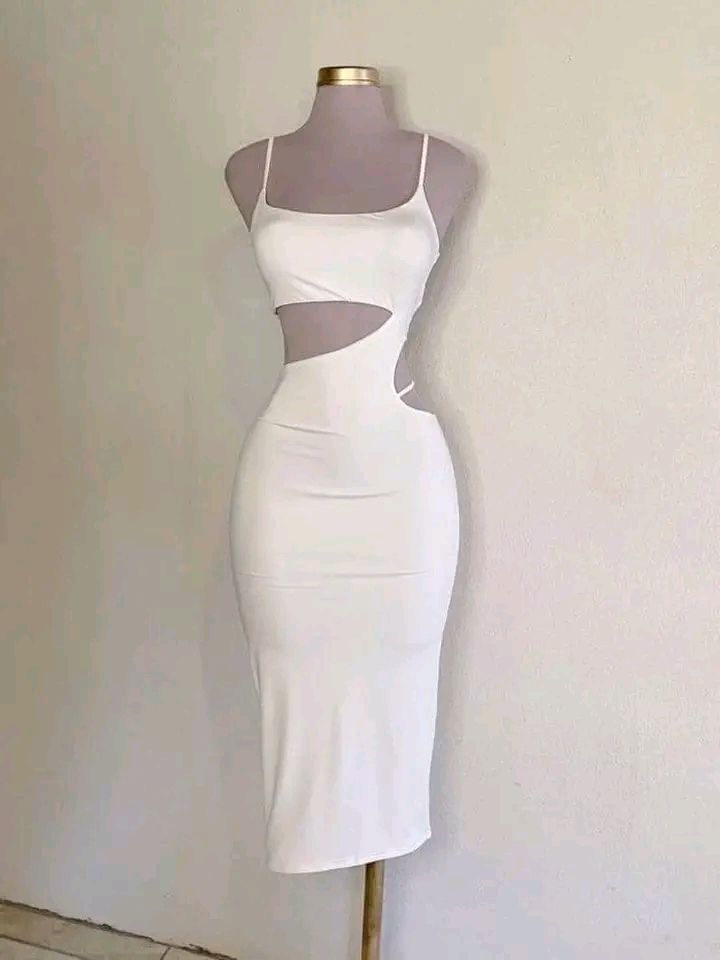 White Spaghetti Straps Sheath Cocktail Dress Evening Party Dress, DP4101