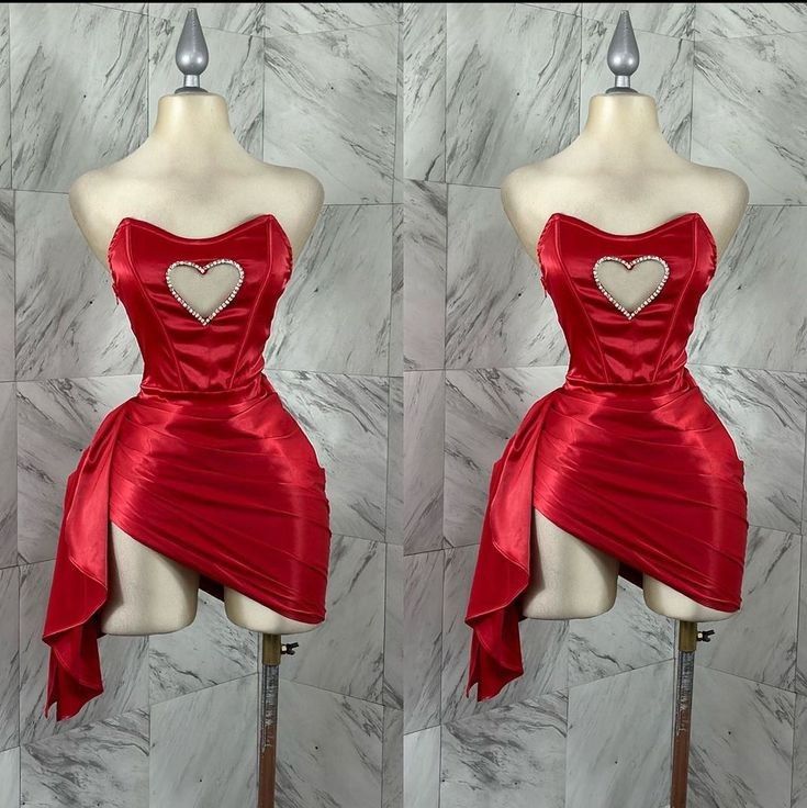 Red Sweetheart Sheath Short Party Dress Homecoming Dress, DP4109