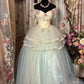 Sweet Off Shoulder Tulle Floral Quinceanera Dress Evening Ball Gown, DP4124