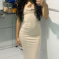 Simple Ivory Sheath Long Party Dress Fashion Prom Dress, DP4130