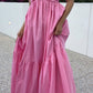 Pink Spaghettti Straps A-Line Long Party Dress Birthday Outfits, DP4136