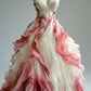 Sweetheart Neck Ombre A-Line Ruffles Prom Gown Chic Wedding Dress, DP4165