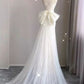 White Strapless Lace Mermaid Elegant Wedding Dress, DP4174