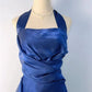 Blue Halter Sheath Vintage Short Party Dress, DP4192