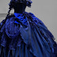 Royal Blue Gothic Straps Quinceanera Dress Birthday Ball Gown, DP4256