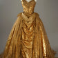 Gold Sweetheart A-Line Stunning Vintage Evening Ball Gown, DP4289