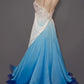 Spaghetti Straps A-Line Chiffon Ombre Vintage Party Dress, DP4291