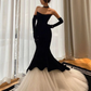 Charming Black Sleeveless Mermaid Long Prom Dress Formal Party Dress,DP452