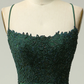 Mermaid Dark Green Long Prom Dress with Appliques Beading,DP577