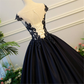 Dark Blue Beading Tulle Prom Dress Dress Long Party Dress Bridal Dress,DP620