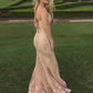 Sexy Nude Sweetheart Strapless Mermaid Lace Long Prom Dress,DP660