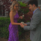 Purple One Shoulder Sequins Long Prom Dresses with High Slit,DP686