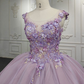 Gorguous Tulle Appliques Quinceanera Dress Ball Gown Birthday Party Dress with Beads,DP696