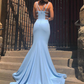 Blue Mermaid Long Prom Dress Evening Dress,DP798