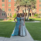 Chic V Neck Mermaid Long Prom Dress with Slit,DP818