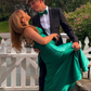 Green Satin Long Prom Dress Formal Party Dress,DP913