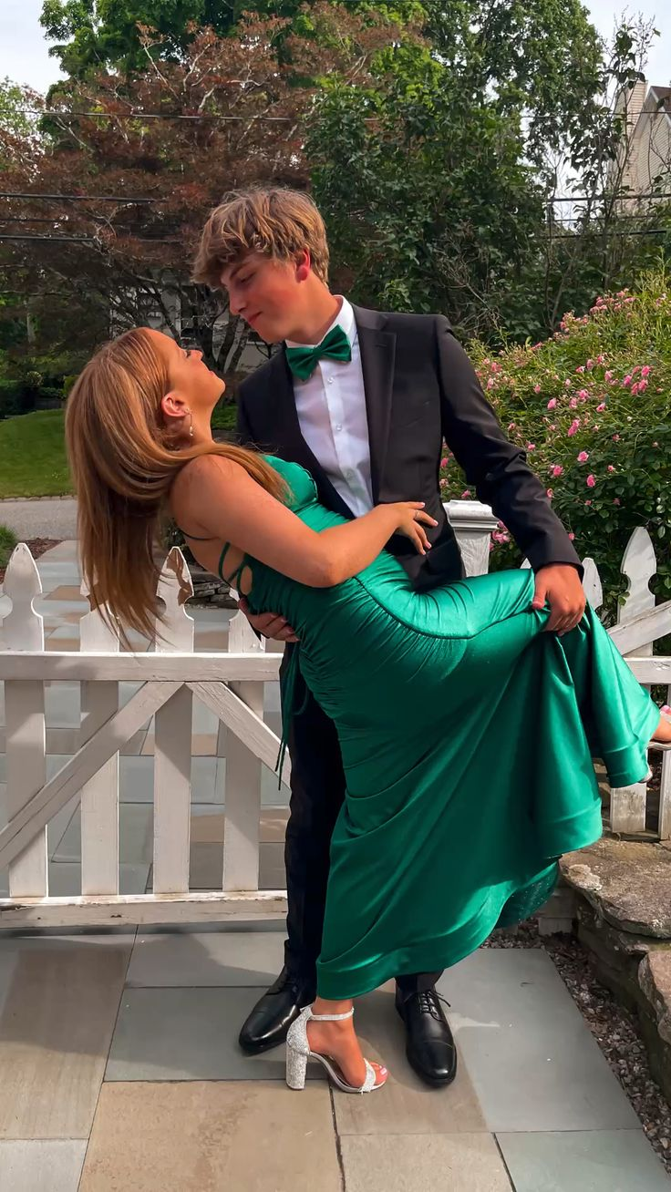 Green Satin Long Prom Dress Formal Party Dress,DP913